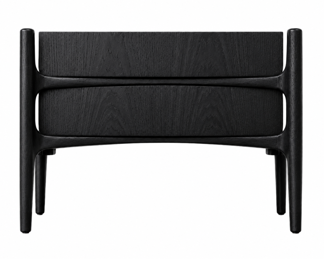 Floatline Nightstand in Blackout Oak