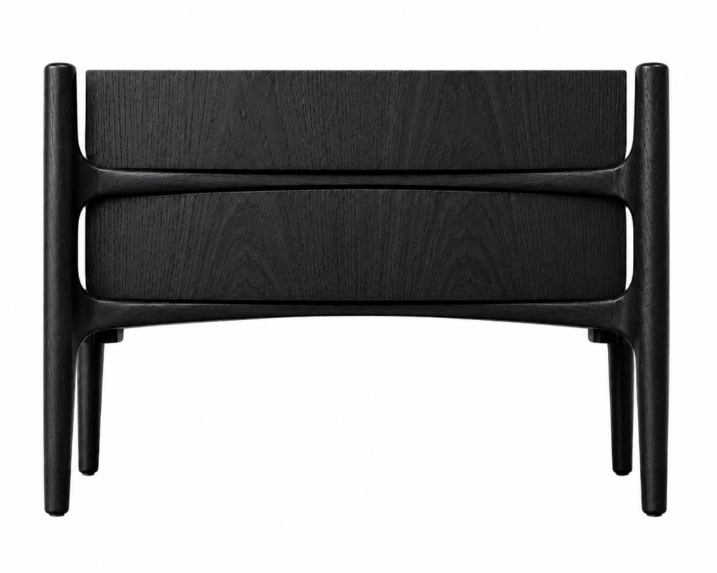 Floatline Nightstand in Blackout Oak