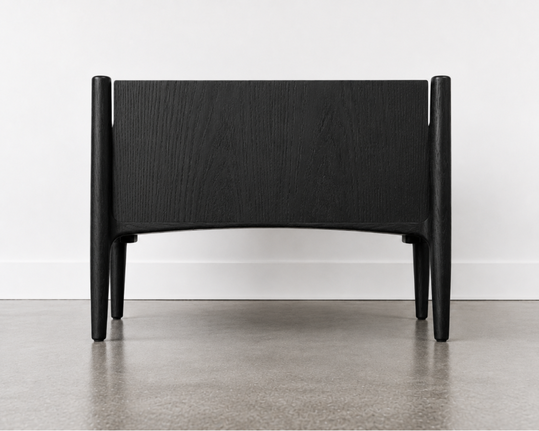 Floatline Nightstand in Blackout Oak