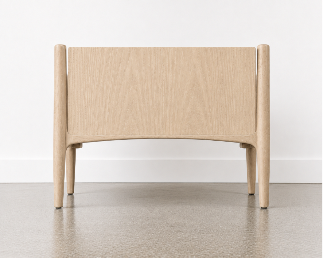 Floatline Nightstand in White Oak