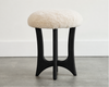 FORMA Stool in Blackout Oak and Shearling