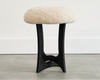 FORMA Stool in Blackout Oak and Shearling