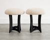 FORMA Stool in Blackout Oak and Shearling