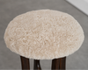 FORMA Stool in Espresso Walnut and Shearling