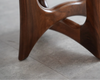FORMA Stool in Special Walnut and Shearling