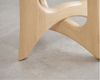 FORMA Stool in White Oak and Shearling