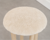 FORMA Stool in White Oak and Shearling