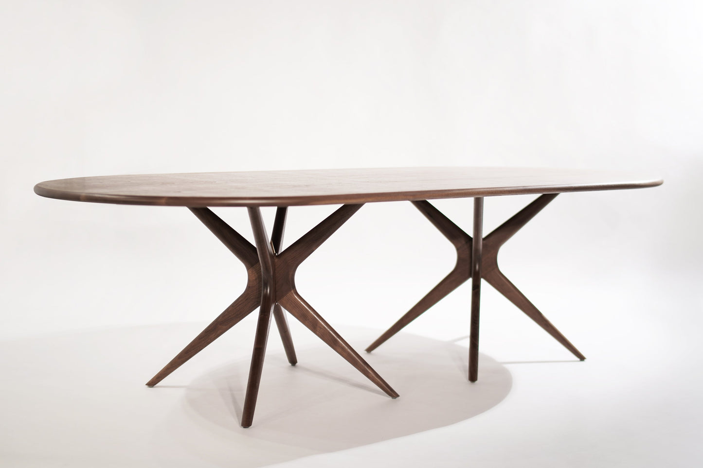 Gazelle Dining Table in Natural Walnut Oval