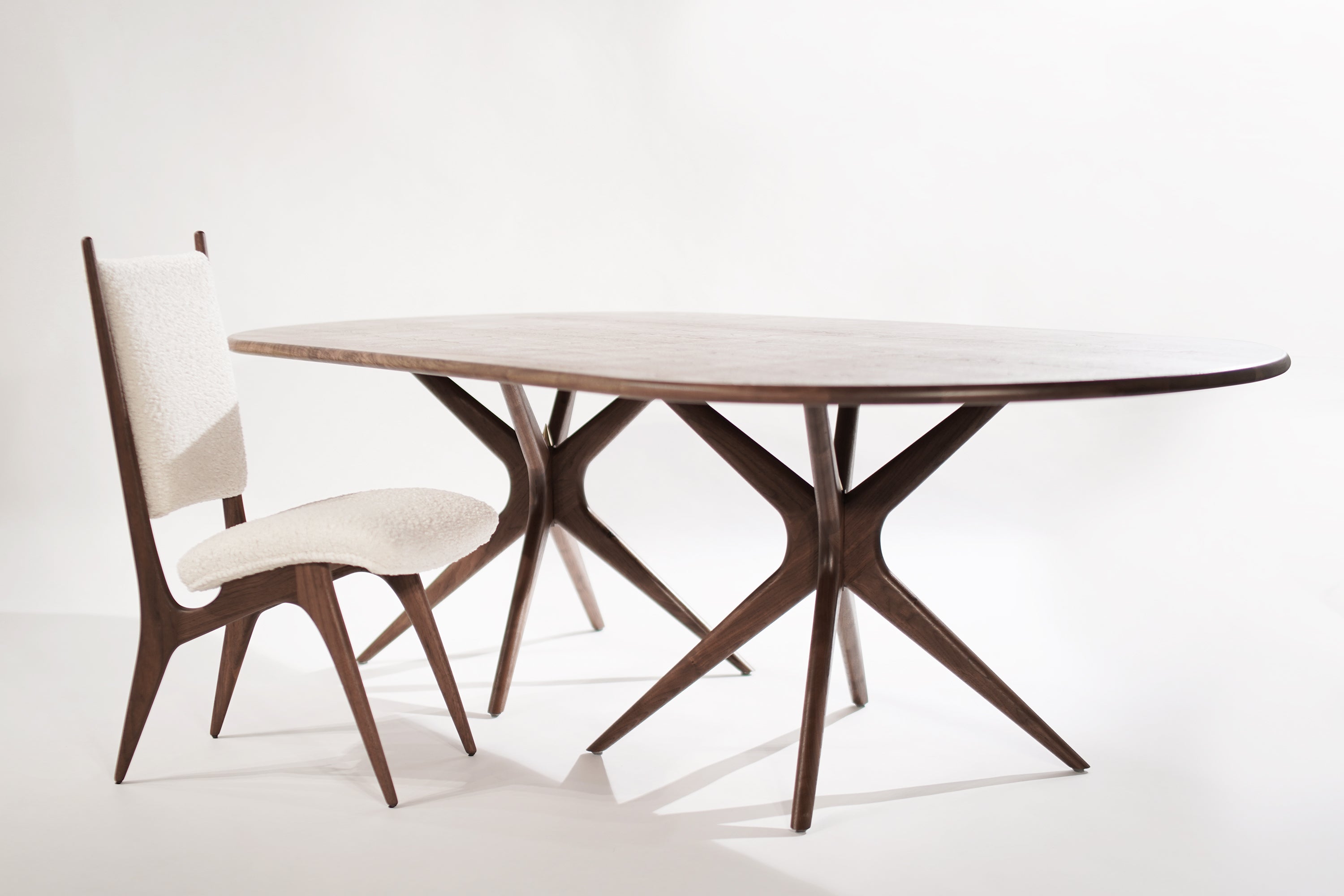 Gazelle Dining Table in Natural Walnut Oval