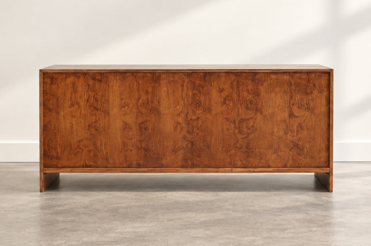 T.H. Robsjohn-Gibbings Thin-Line Walnut Dresser, C. 1950s