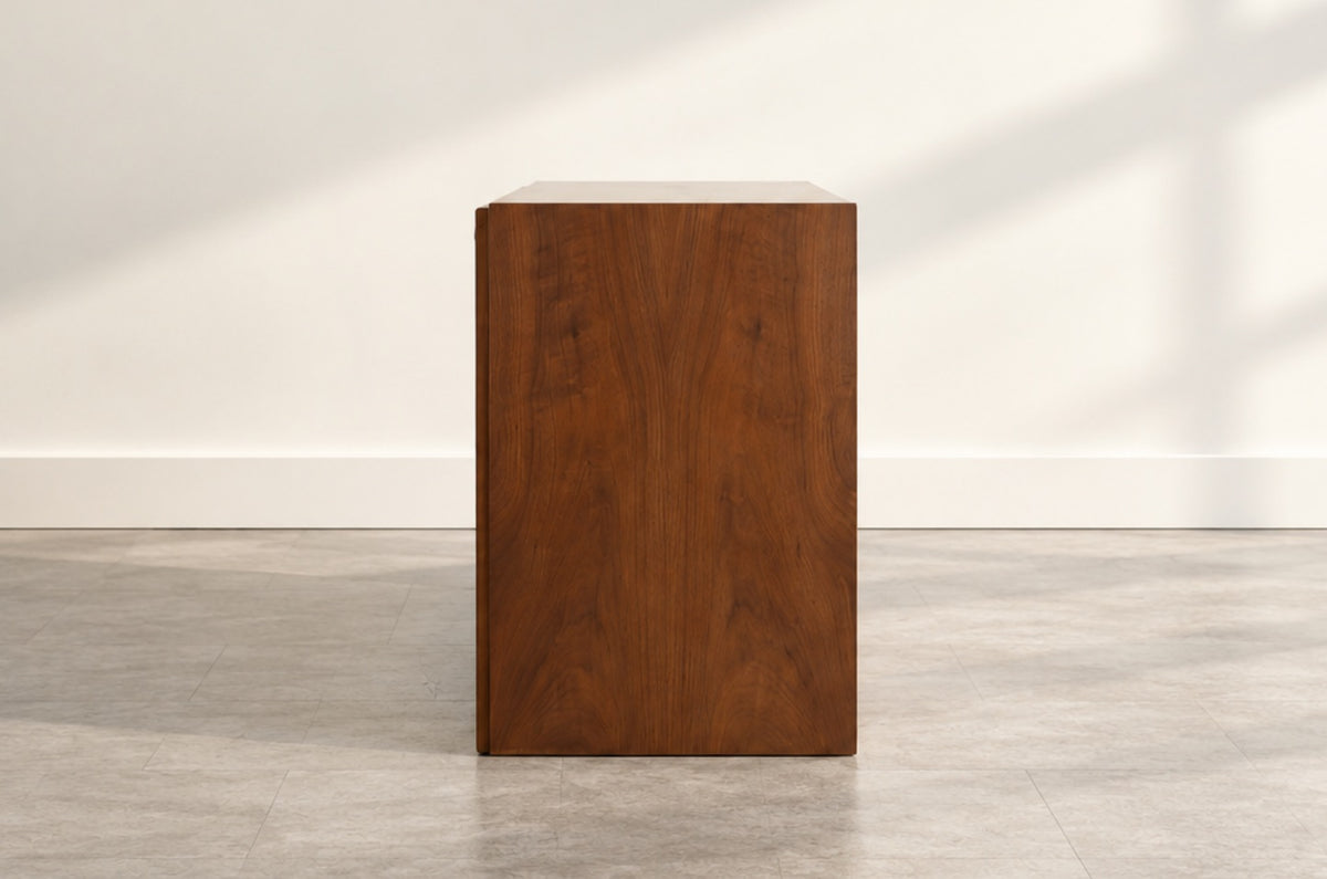 T.H. Robsjohn-Gibbings Thin-Line Walnut Dresser, C. 1950s