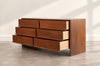 T.H. Robsjohn-Gibbings Thin-Line Walnut Dresser, C. 1950s