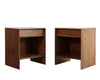 Walnut Thin Line Nighstands by T.H. Robsjohn-Gibbings, C. 1950s