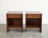 Walnut Thin Line Nighstands by T.H. Robsjohn-Gibbings, C. 1950s