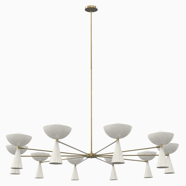 Grand Molto (Stark White, Natural Brass)