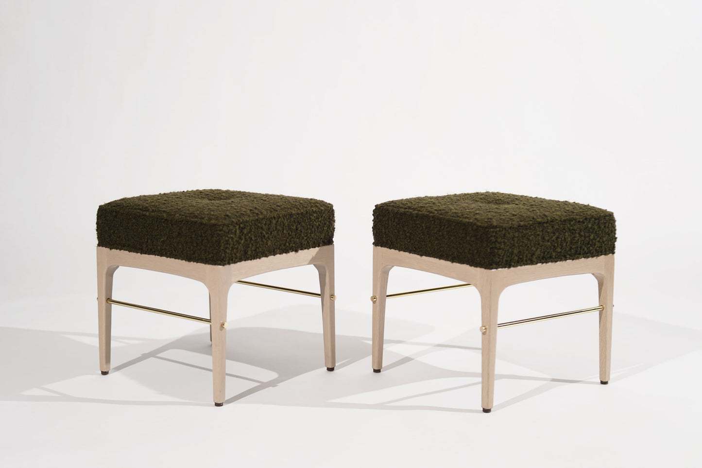 Linear Stools in White Oak Series 18