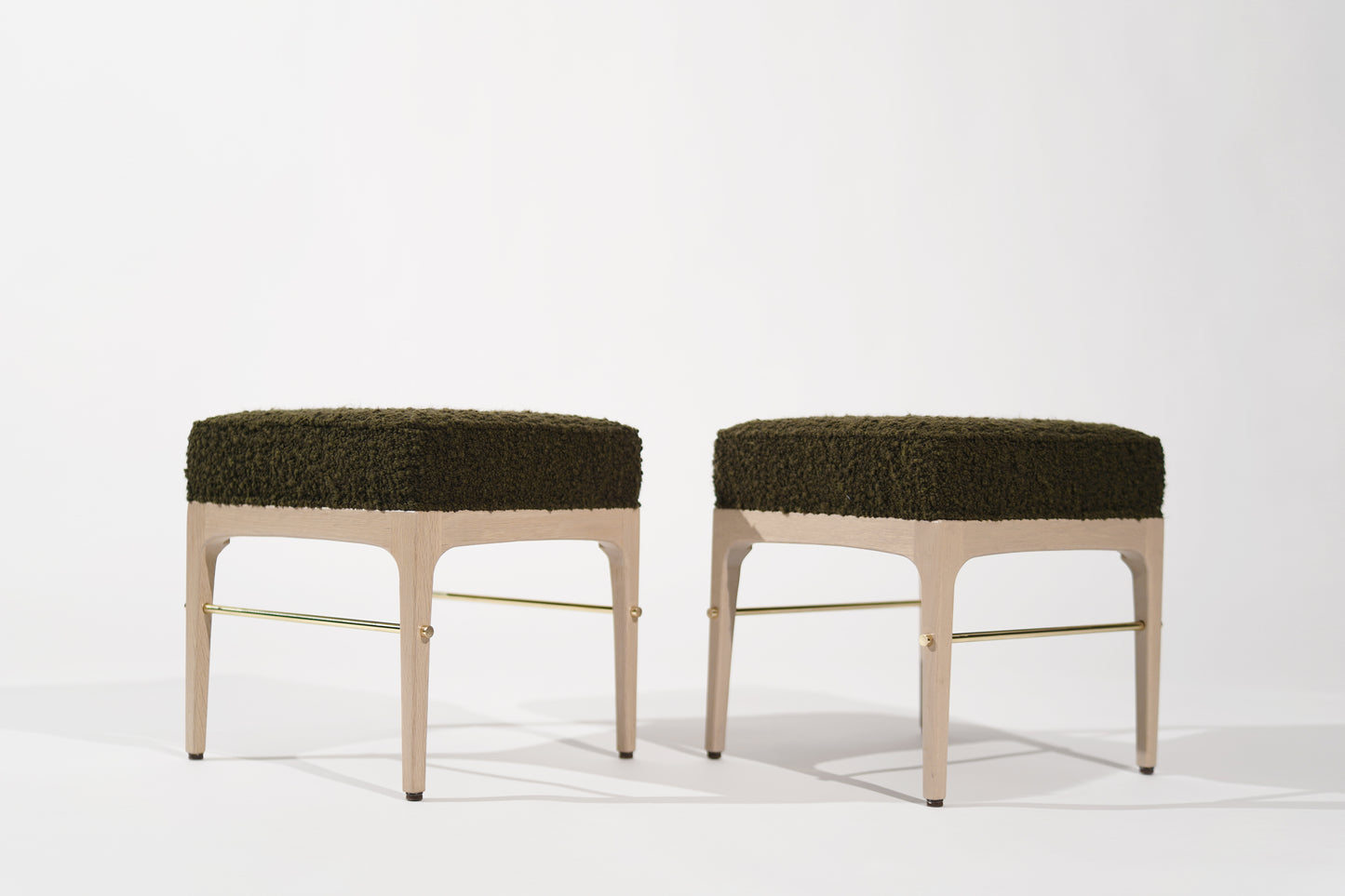 Linear Stools in White Oak Series 18