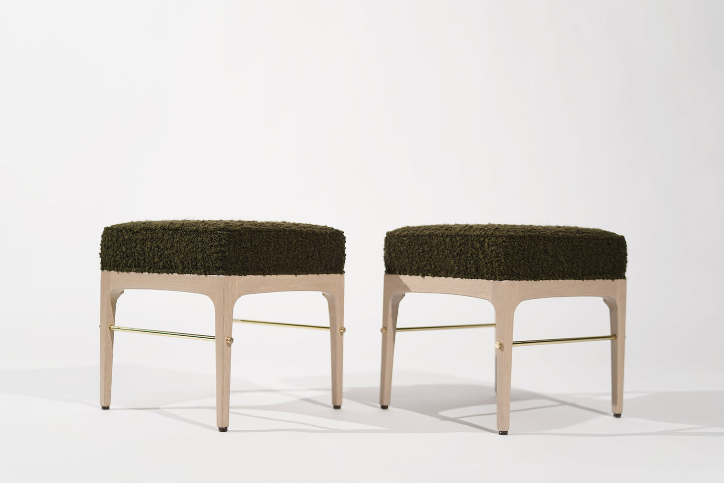 Linear Stools in White Oak Series 18