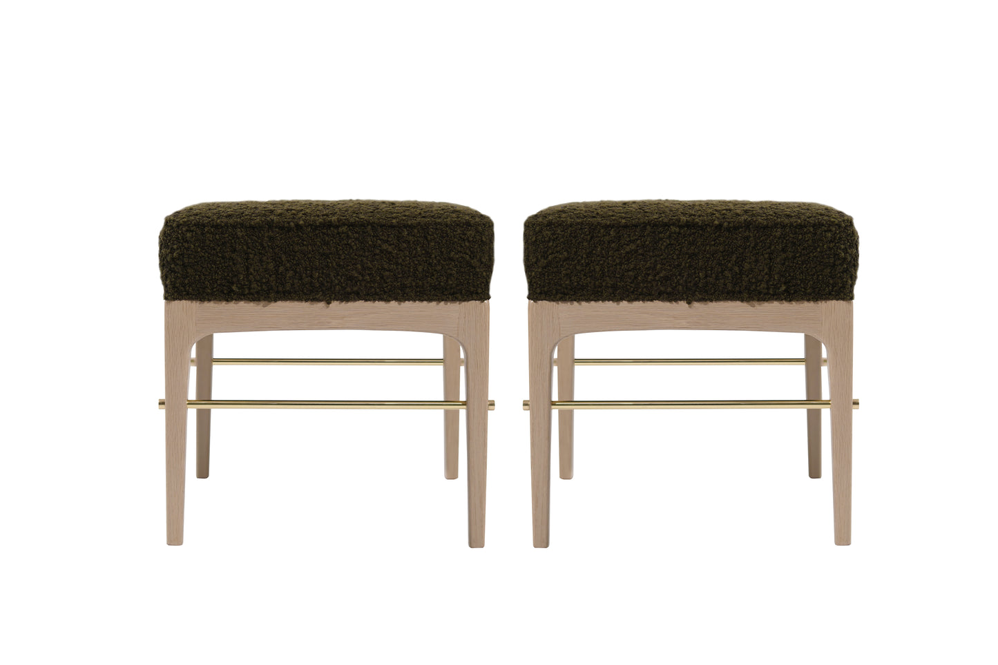 Linear Stools in White Oak Series 18