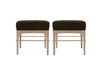 Linear Stools in White Oak Series 18