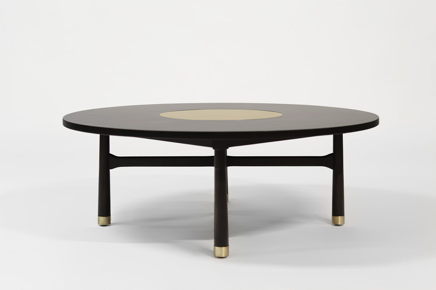 Walnut and Brass Coffee Table by Harvey Probber, C. 1950s