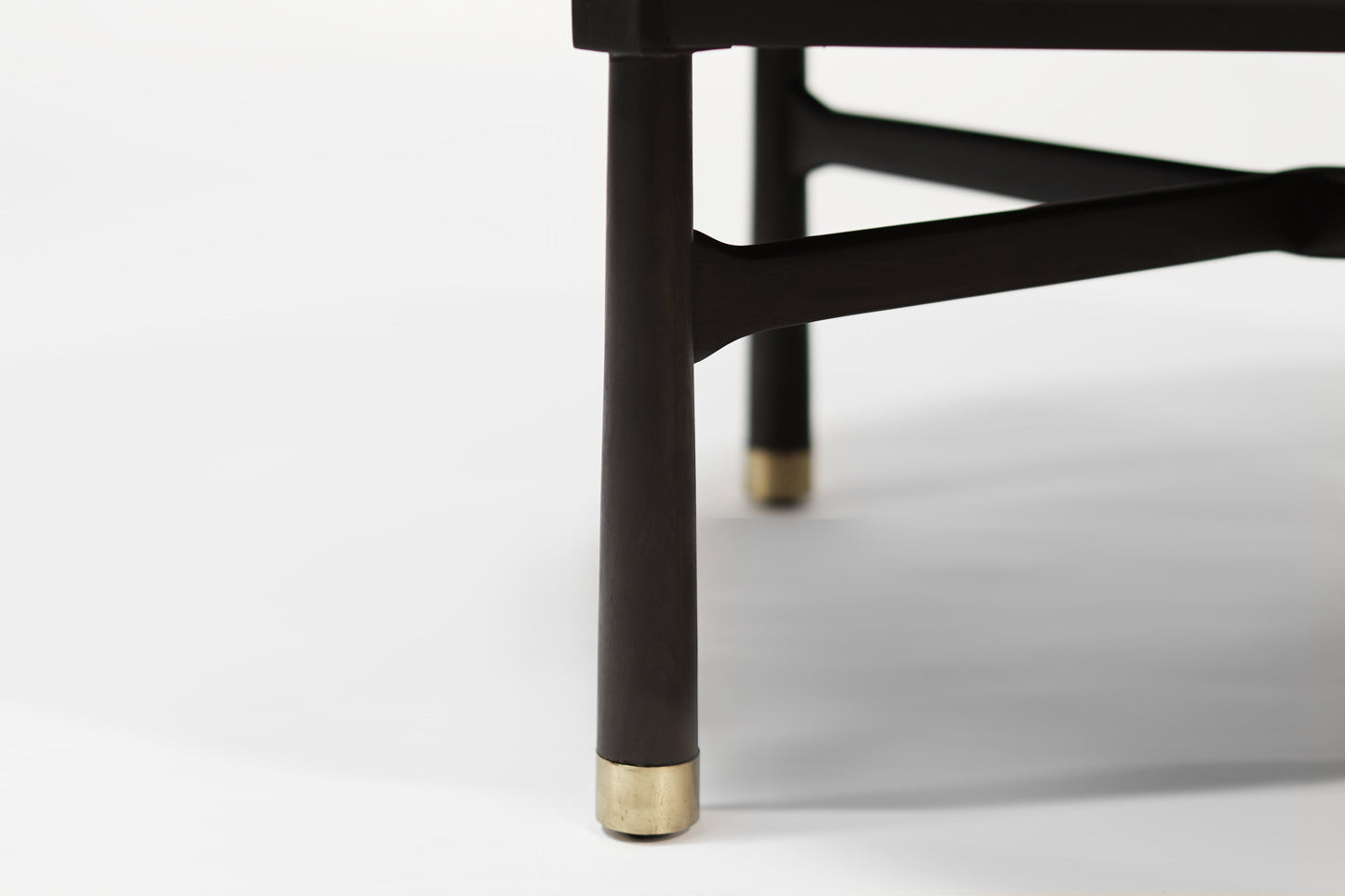 Walnut and Brass Coffee Table by Harvey Probber, C. 1950s