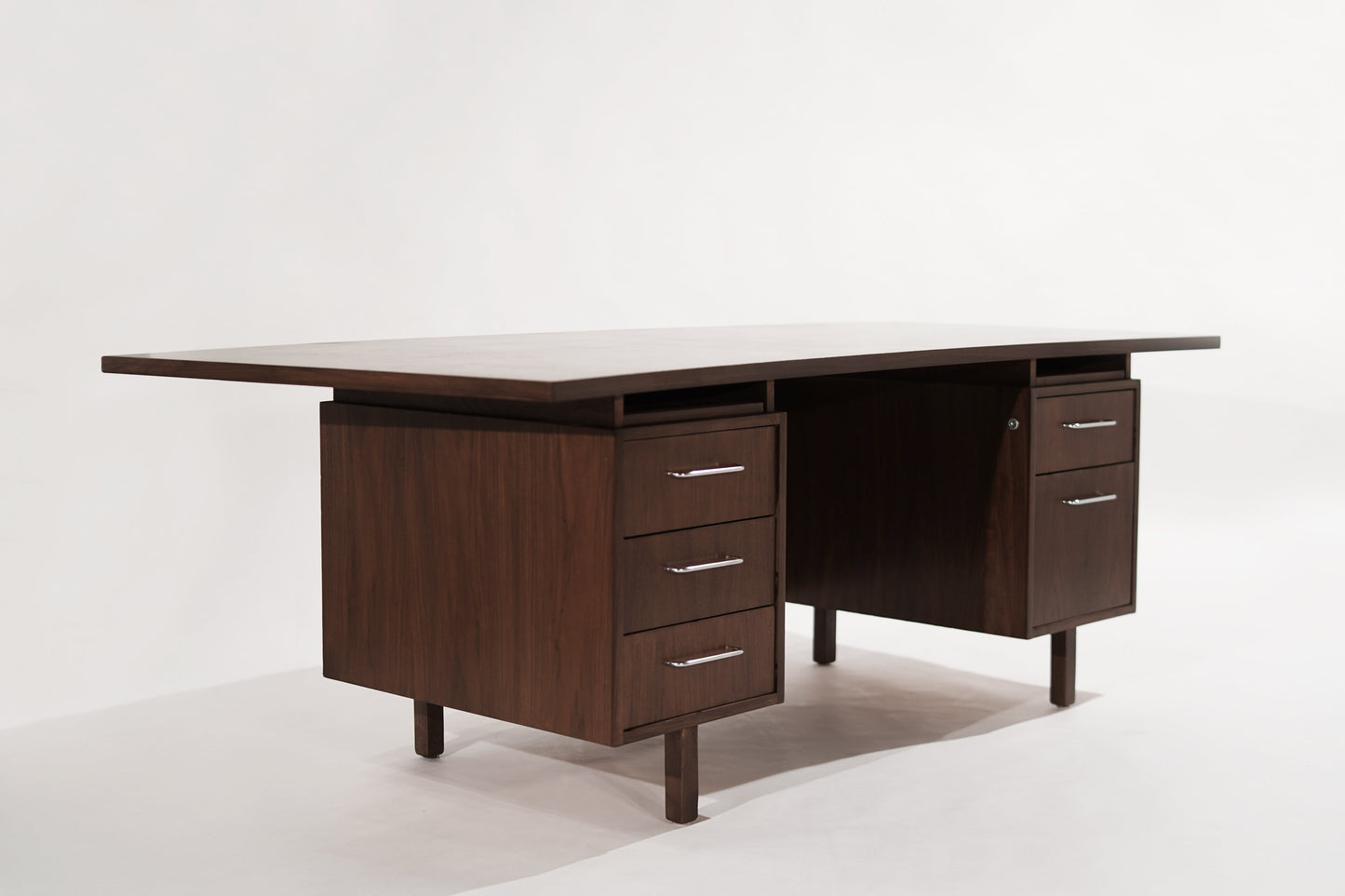Executive Walnut Desk by Harvey Probber, C. 1950s