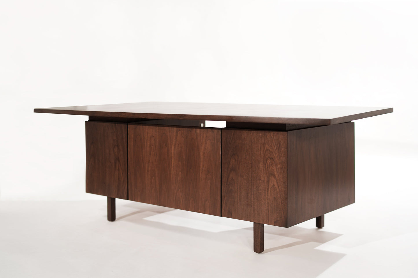 Executive Walnut Desk by Harvey Probber, C. 1950s