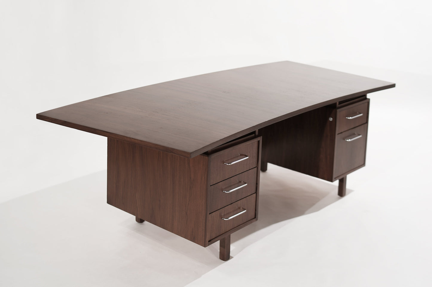 Executive Walnut Desk by Harvey Probber, C. 1950s
