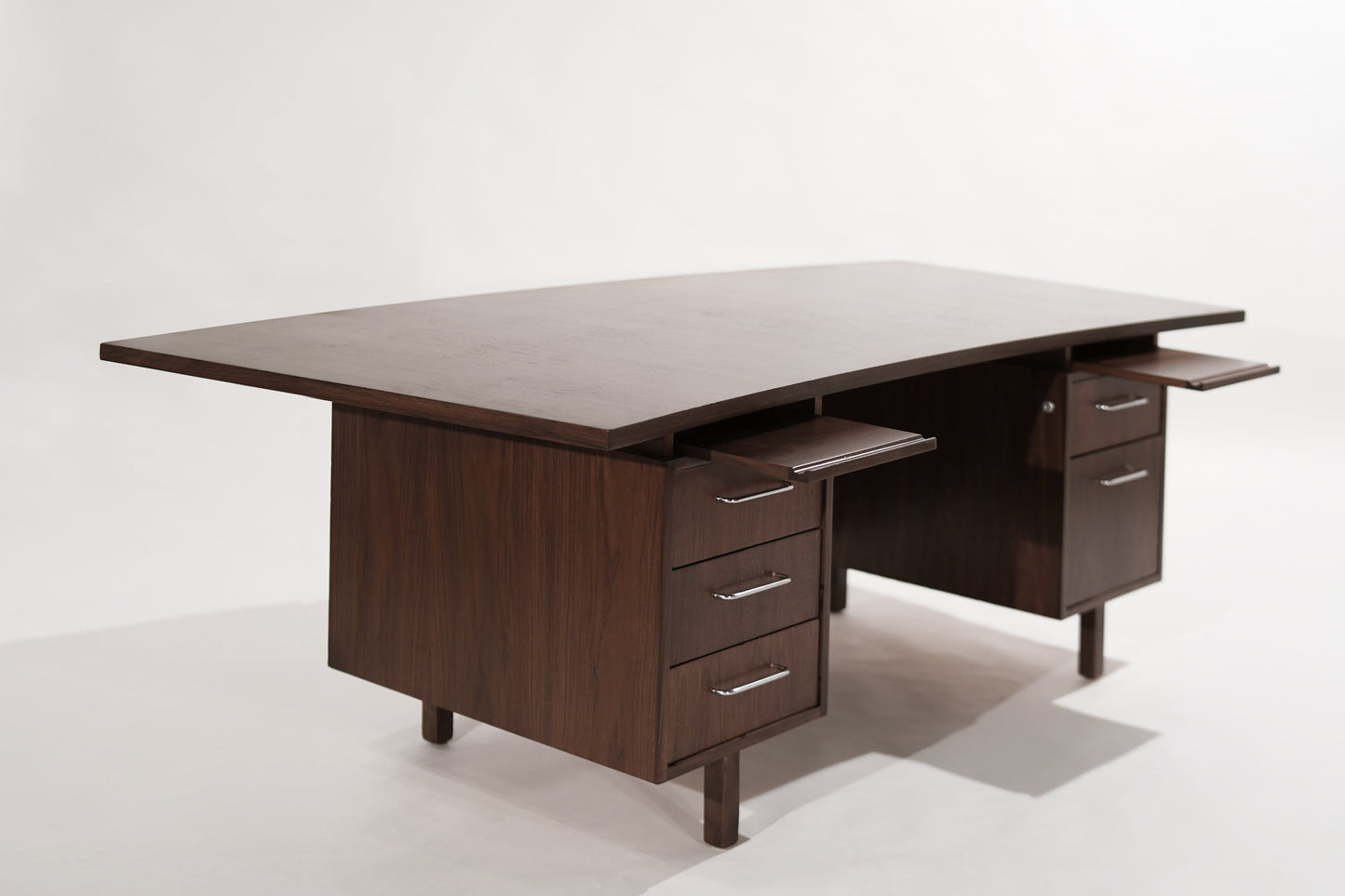 Executive Walnut Desk by Harvey Probber, C. 1950s
