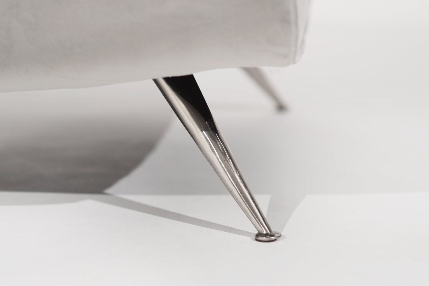 Set of Lounge Chairs by Henry Glass in Grey Alpaca Velvet, C. 1950s