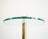 Italian Brass & Glass Side Tables in the Style of Gio Ponti