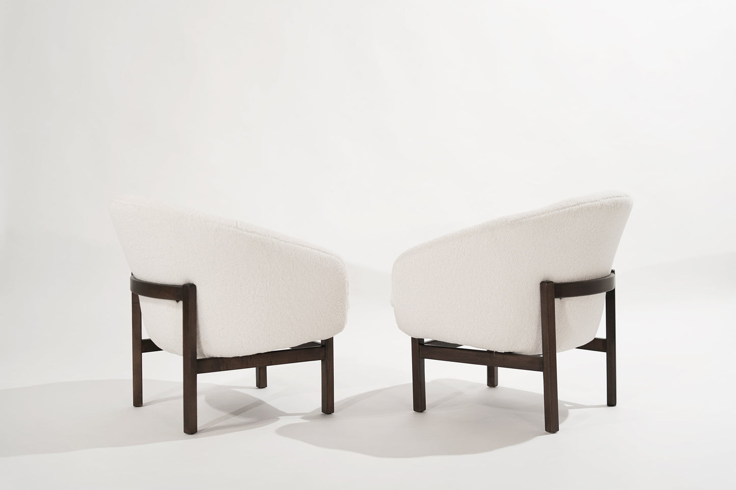 Mid-Century Barrel Lounge Chairs by Lawrence Peabody, 1950s