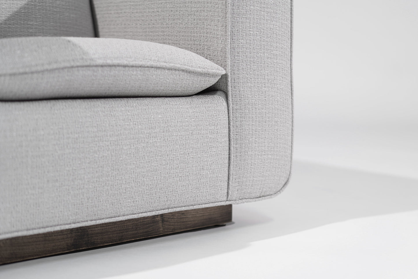 Italian Lounge Chairs in Grey Linen, C. 1950s