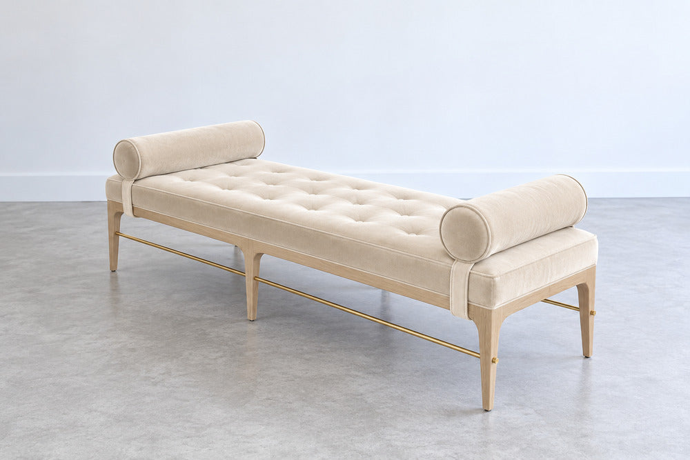Linear Daybed – Double Bolster in Special Walnut Series 72