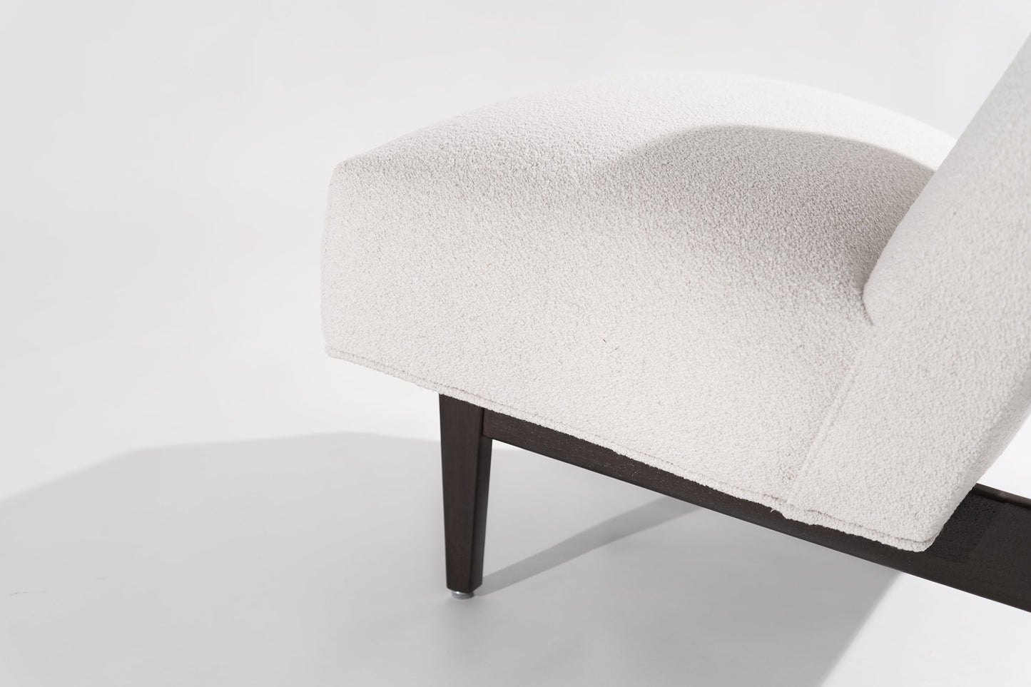 Classic Slipper Chairs by Jens Risom in Bouclé, circa 1950s