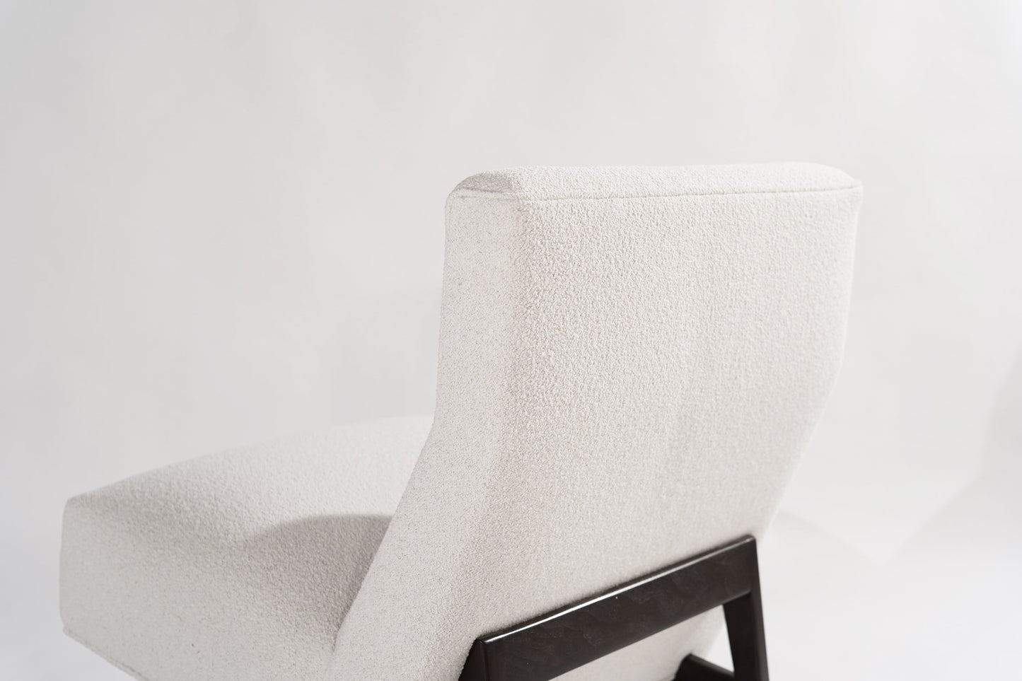 Classic Slipper Chairs by Jens Risom in Bouclé, circa 1950s