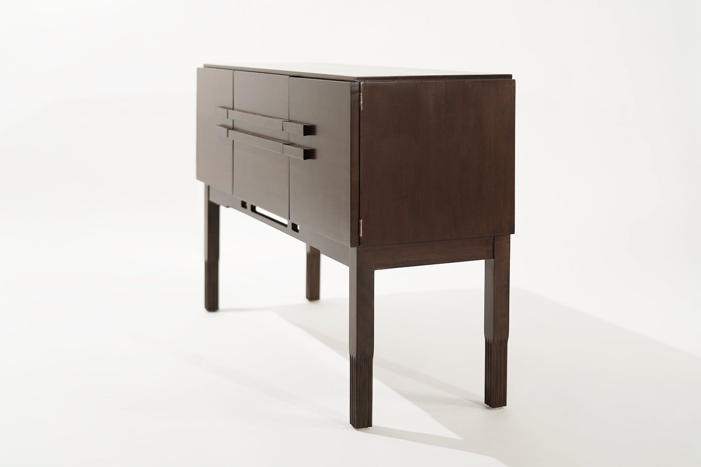 Walnut Console Table by John Stuart, 1950s