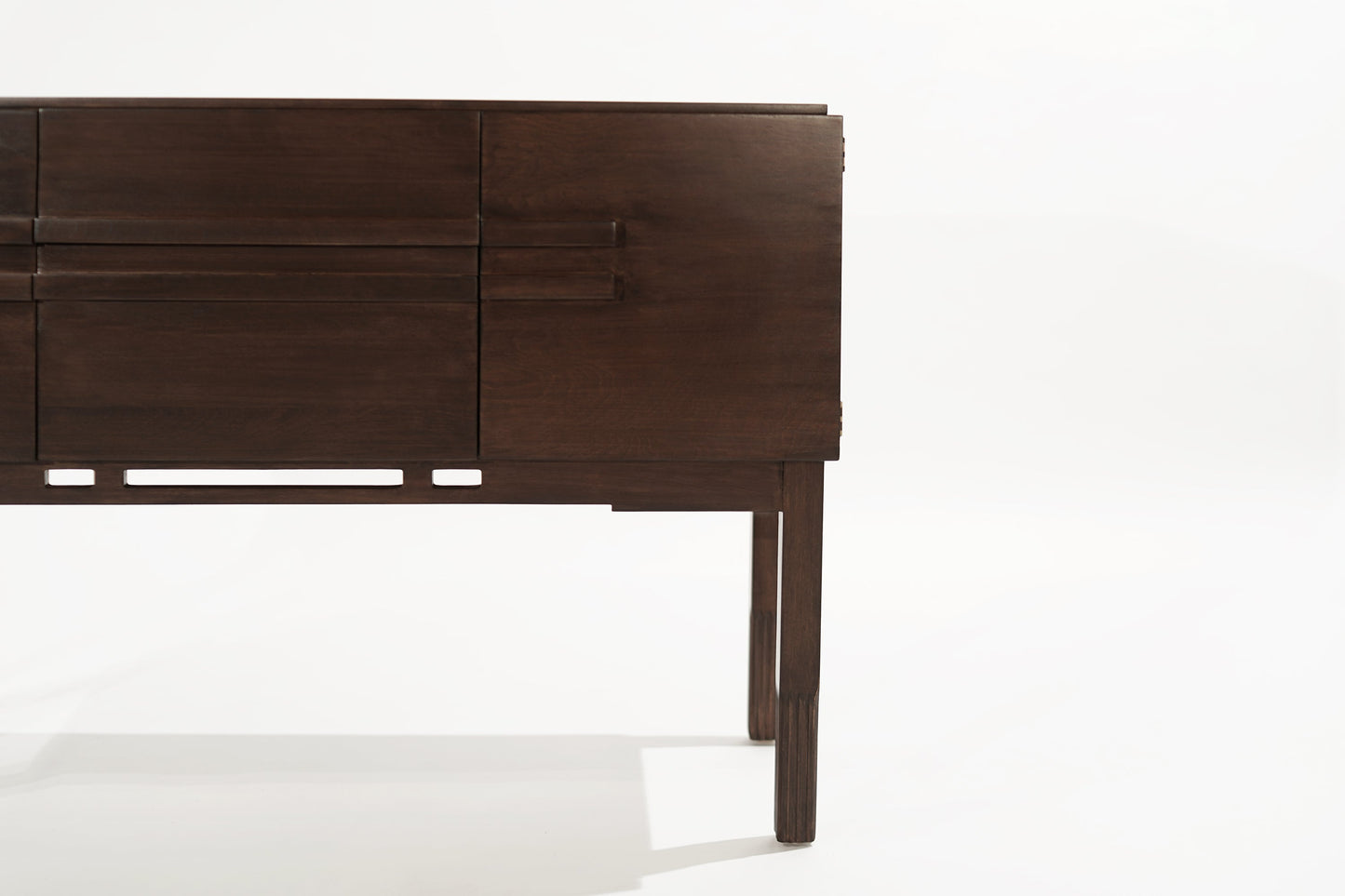 Walnut Console Table by John Stuart, 1950s