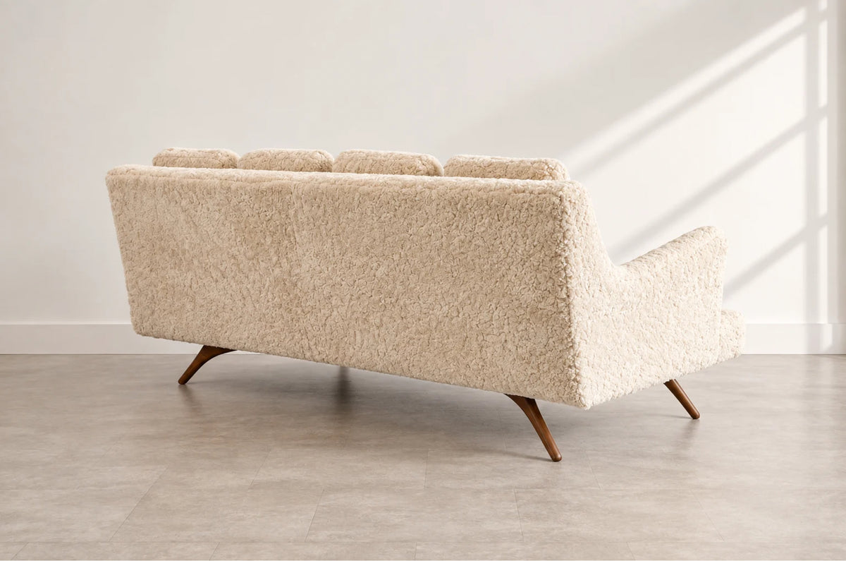 Venetian Sofa by Vladimir Kagan in Shearling, C. 1950s