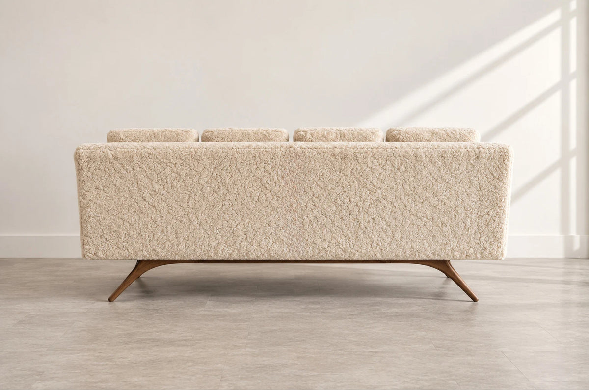 Venetian Sofa by Vladimir Kagan in Shearling, C. 1950s