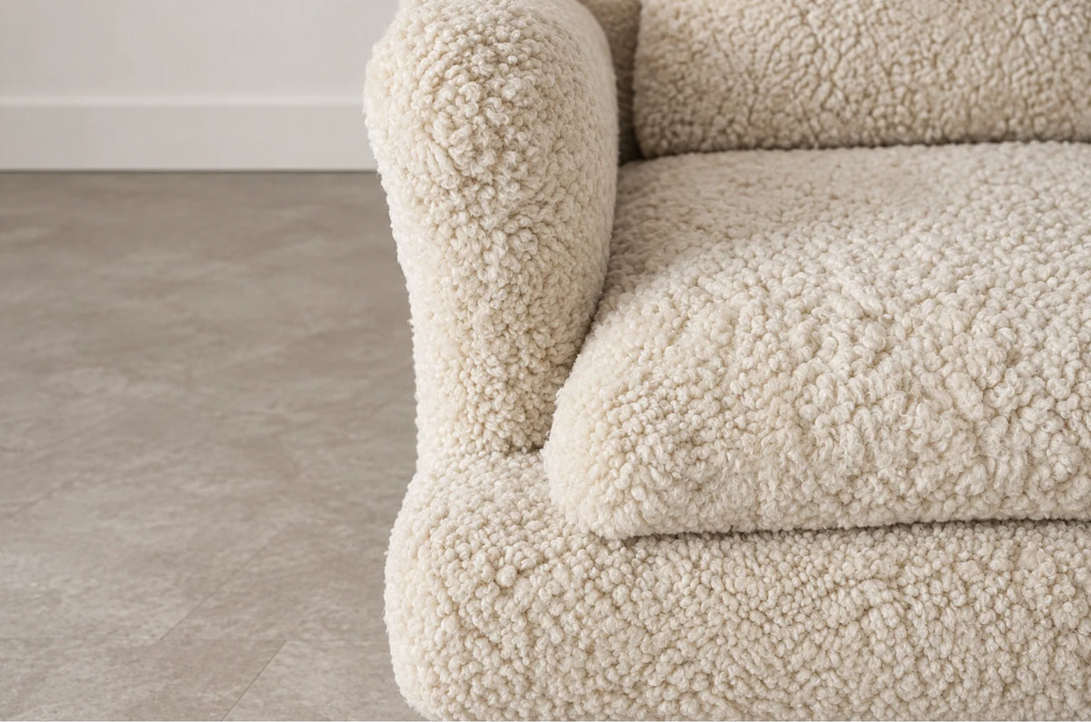 Venetian Sofa by Vladimir Kagan in Shearling, C. 1950s