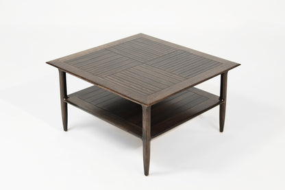 Set of Mid-Century Oak Coffee Tables in Espresso, C. 1950s