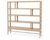 Linear Bookcase in White Oak