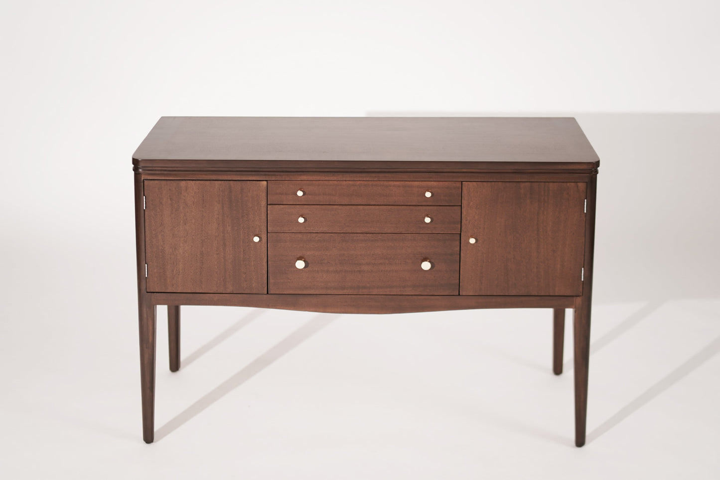 Mid Century Entry Console Table in Mahogany, C. 1950s