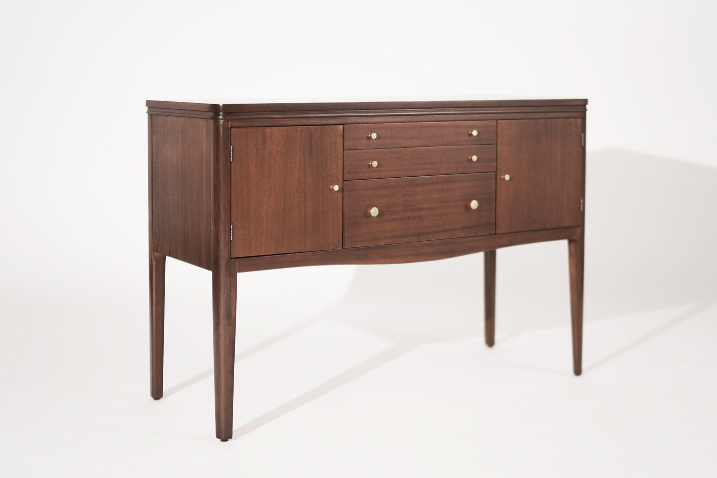 Mid Century Entry Console Table in Mahogany, C. 1950s