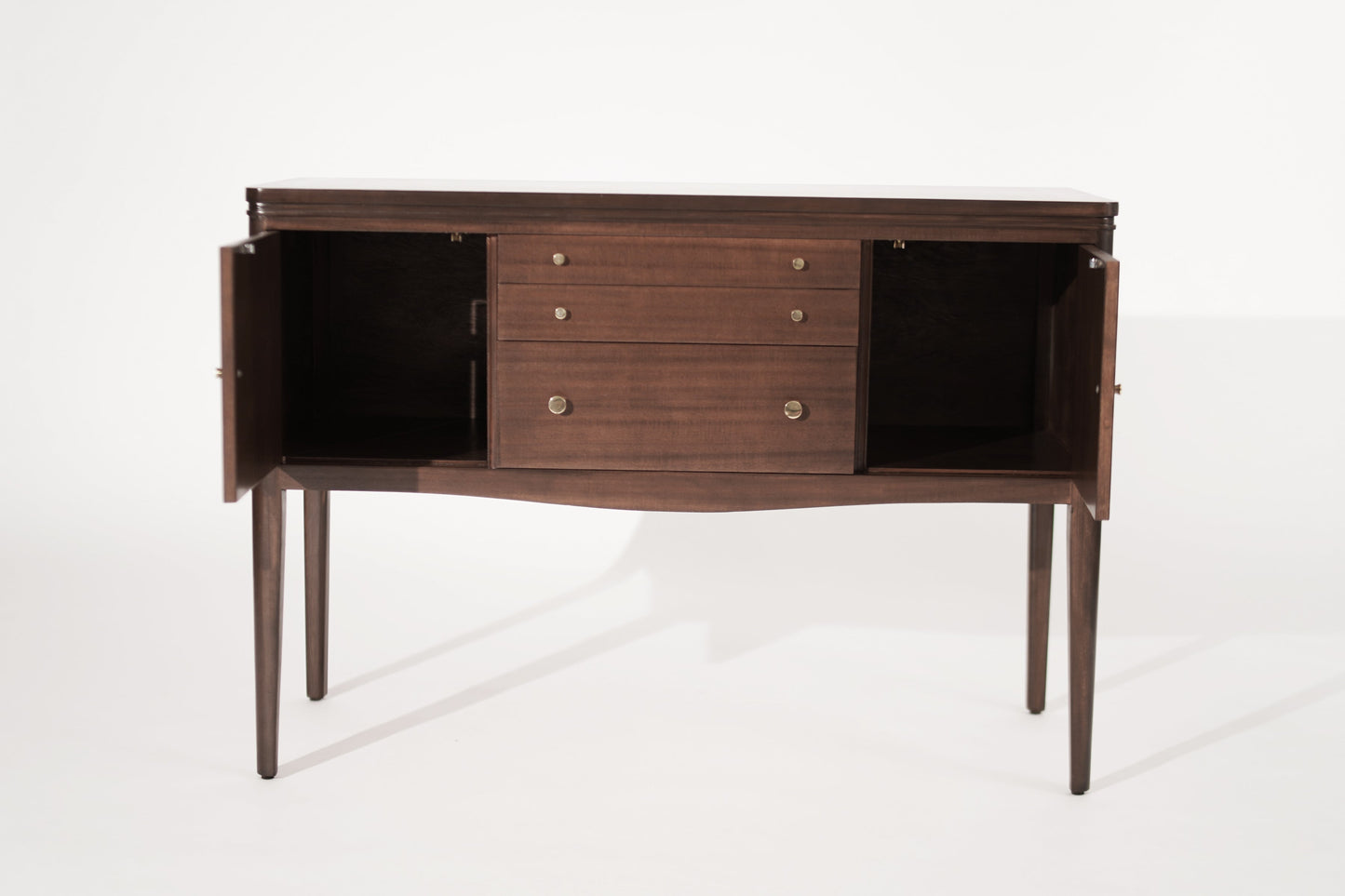 Mid Century Entry Console Table in Mahogany, C. 1950s