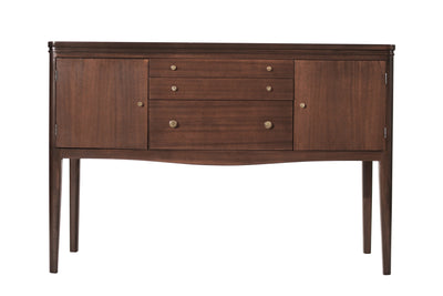 Mid Century Entry Console Table in Mahogany, C. 1950s
