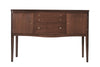 Mid Century Entry Console Table in Mahogany, C. 1950s