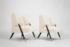 Set of Lounge Chairs by Karpen of California in Mohair, C. 1950s